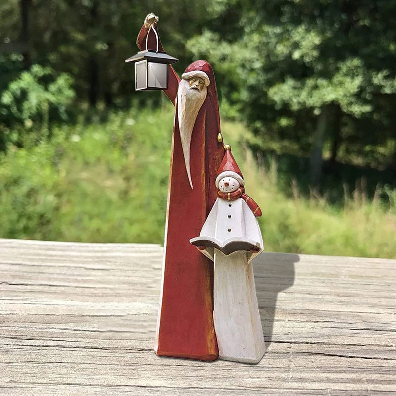 Norvo | Woodland Snømann med Solcellelykt