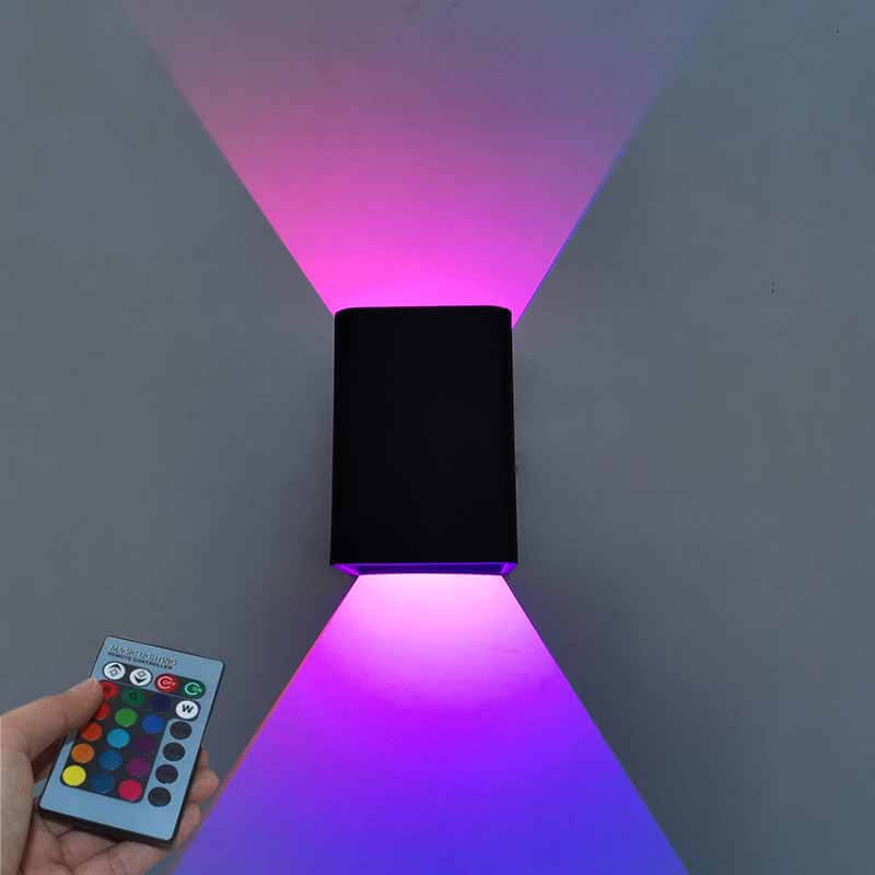 Norvo | Moderne firkantet aluminium LED RGB vegglampe