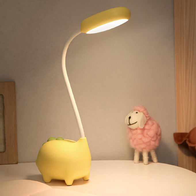Norvo | Oppladbar LED Skrivebordslampe med Tegneserie Dinosaur Øyepleie