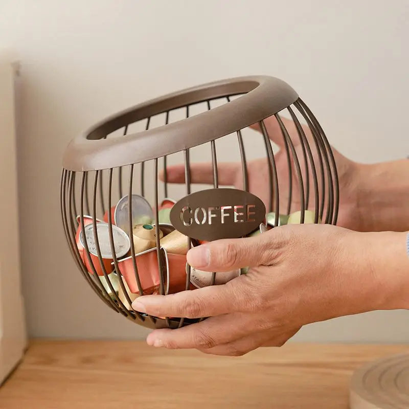 Norvo | Elegant metall oppbevaringskurv for snacks