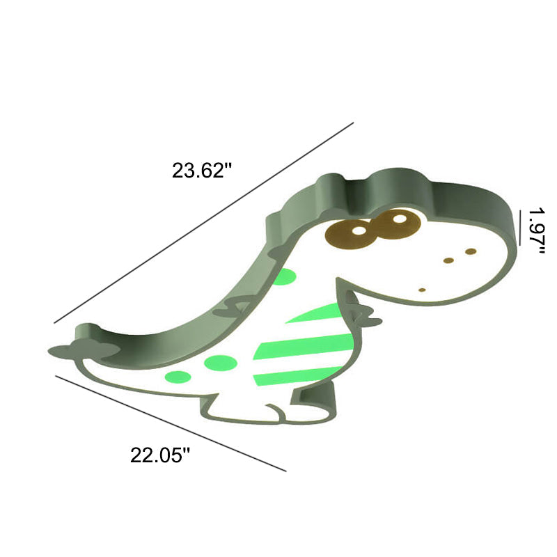 Norvo | DinoBright LED Taklampe | Kreativ Dinosaur Design | Barnerom Lampe | Varm & Hvit Lys | Dempbar