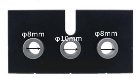 Norvo | 3 i 1 Justerbar Trearbeiding Boring Locator Puncher Verktøy