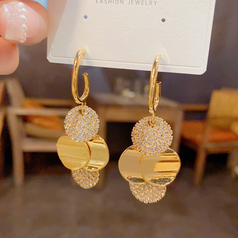 Norvo | Crystal Radiance Runde Fringe Øredobber