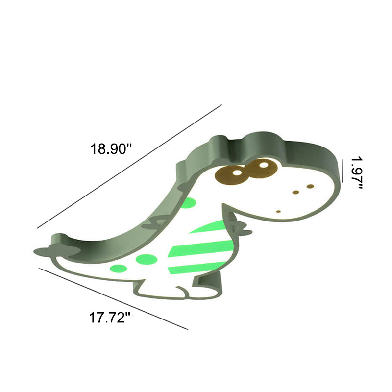 Norvo | DinoBright LED Taklampe | Kreativ Dinosaur Design | Barnerom Lampe | Varm & Hvit Lys | Dempbar