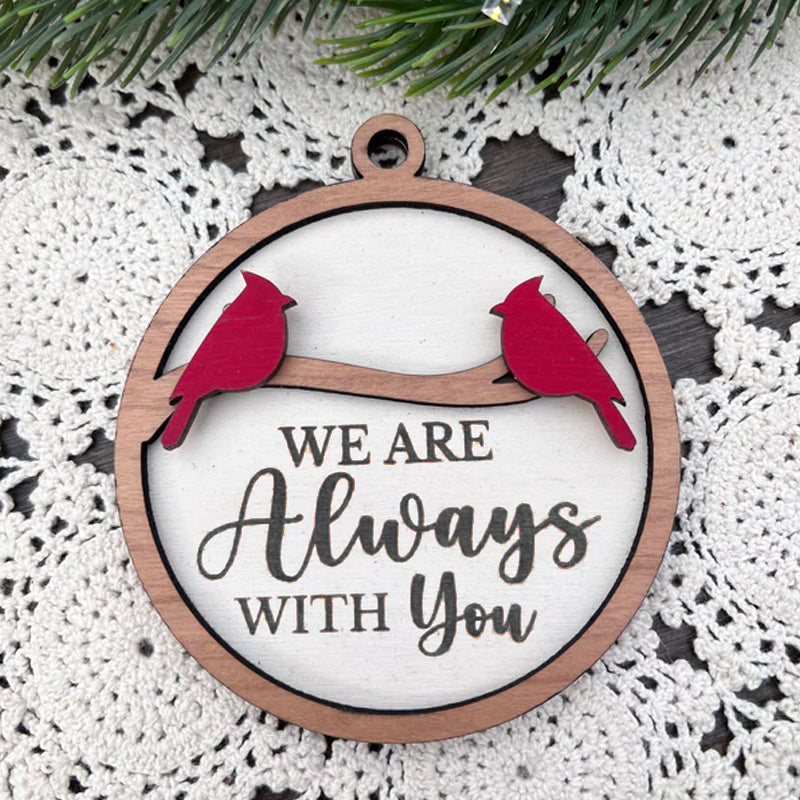 Norvo | Cardinal Bird Tre juleornament