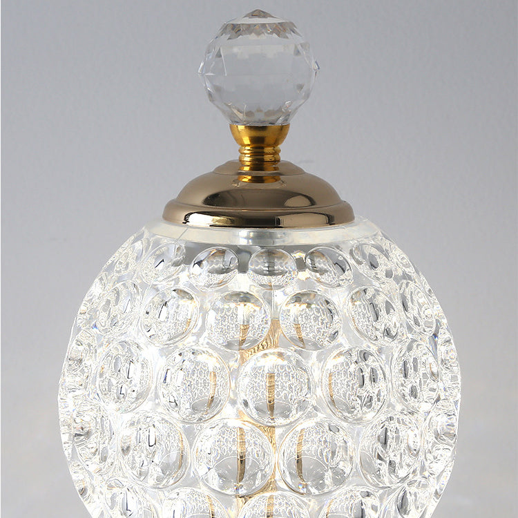 Norvo | Moderne Kreativ Ananas Metall Akryl USB LED Bordlampe for Soverom