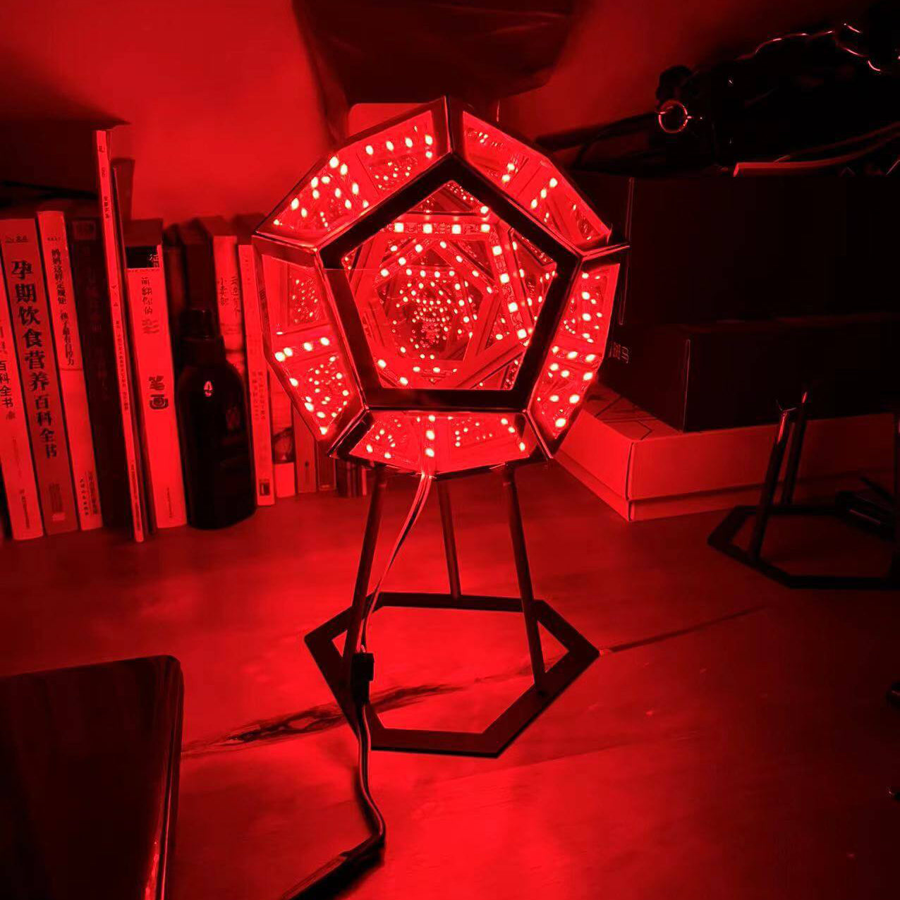 Norvo | Infinity Dodecahedron LED Nattlys Kunst Bordlampe
