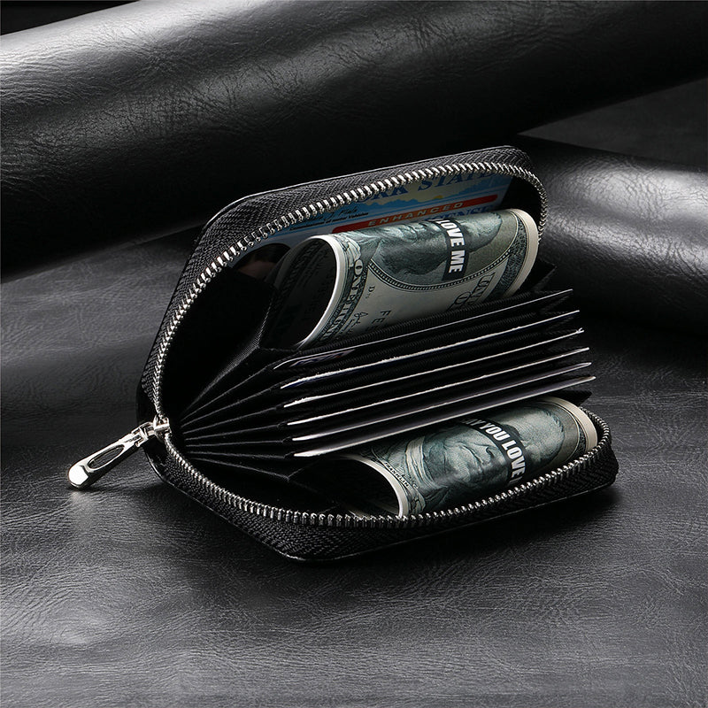 Norvo | Intelligent AirTag-Zip RFID Lær Lommebok