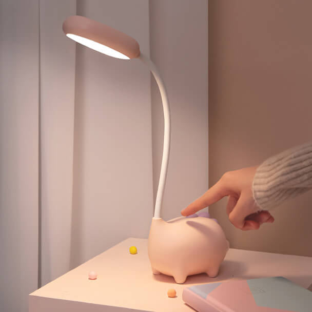 Norvo | Oppladbar LED Skrivebordslampe med Tegneserie Dinosaur Øyepleie