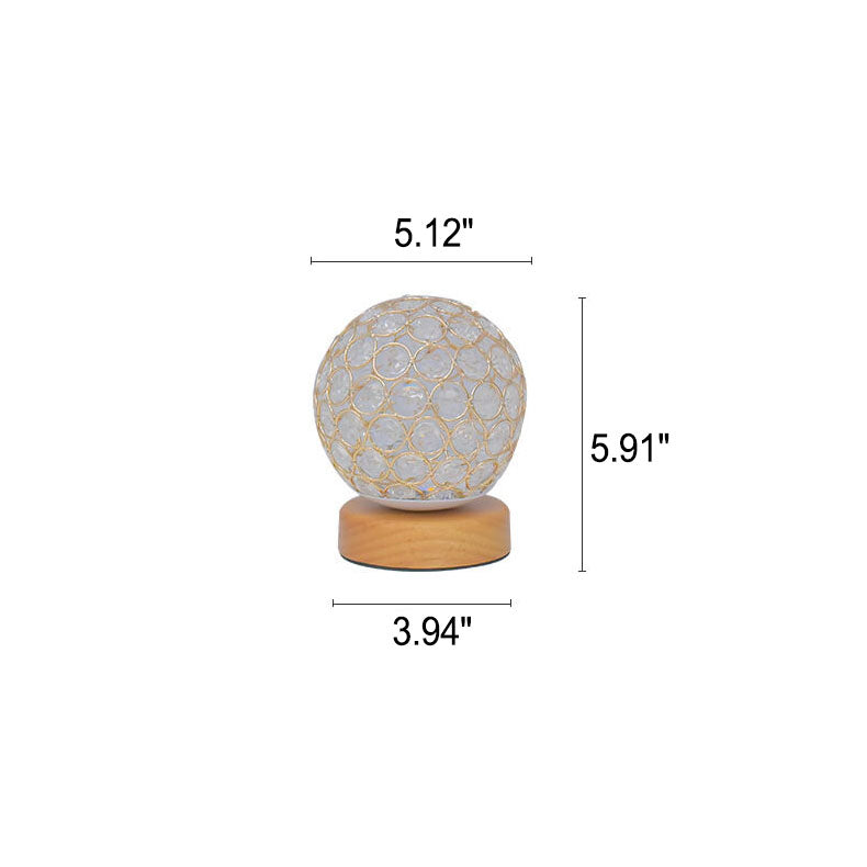Norvo | Moderne Minimalistisk Rund USB Oppladbar LED Nattlampe Bordlampe