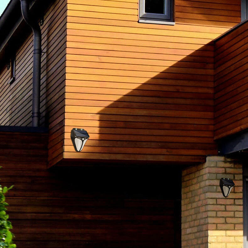 Norvo | Solenergi Intelligent Trekant Utendørs Vanntett Kroppssensor Patio LED Vegglampe