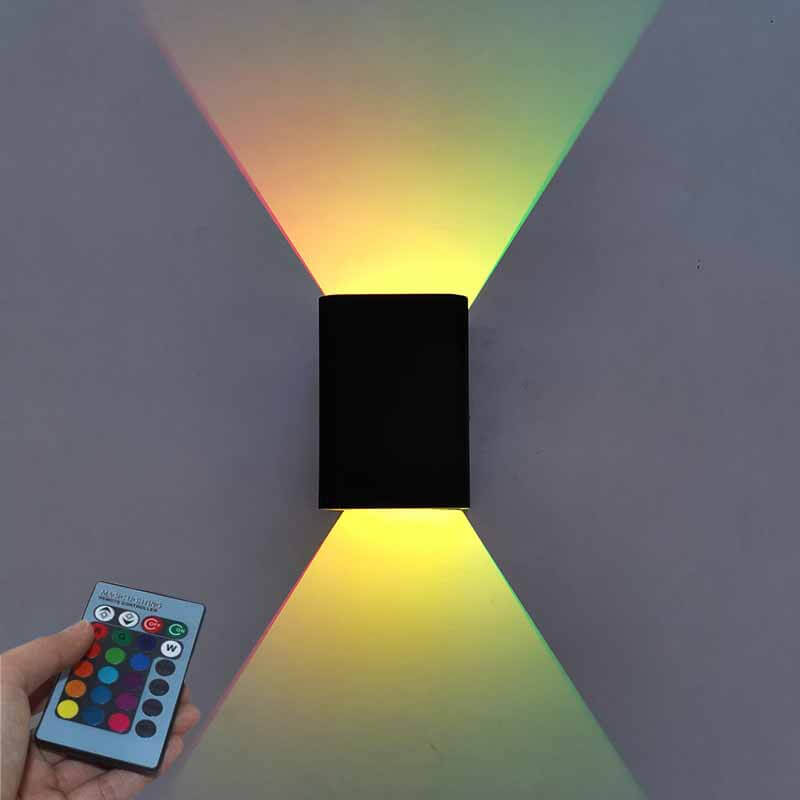 Norvo | Moderne firkantet aluminium LED RGB vegglampe