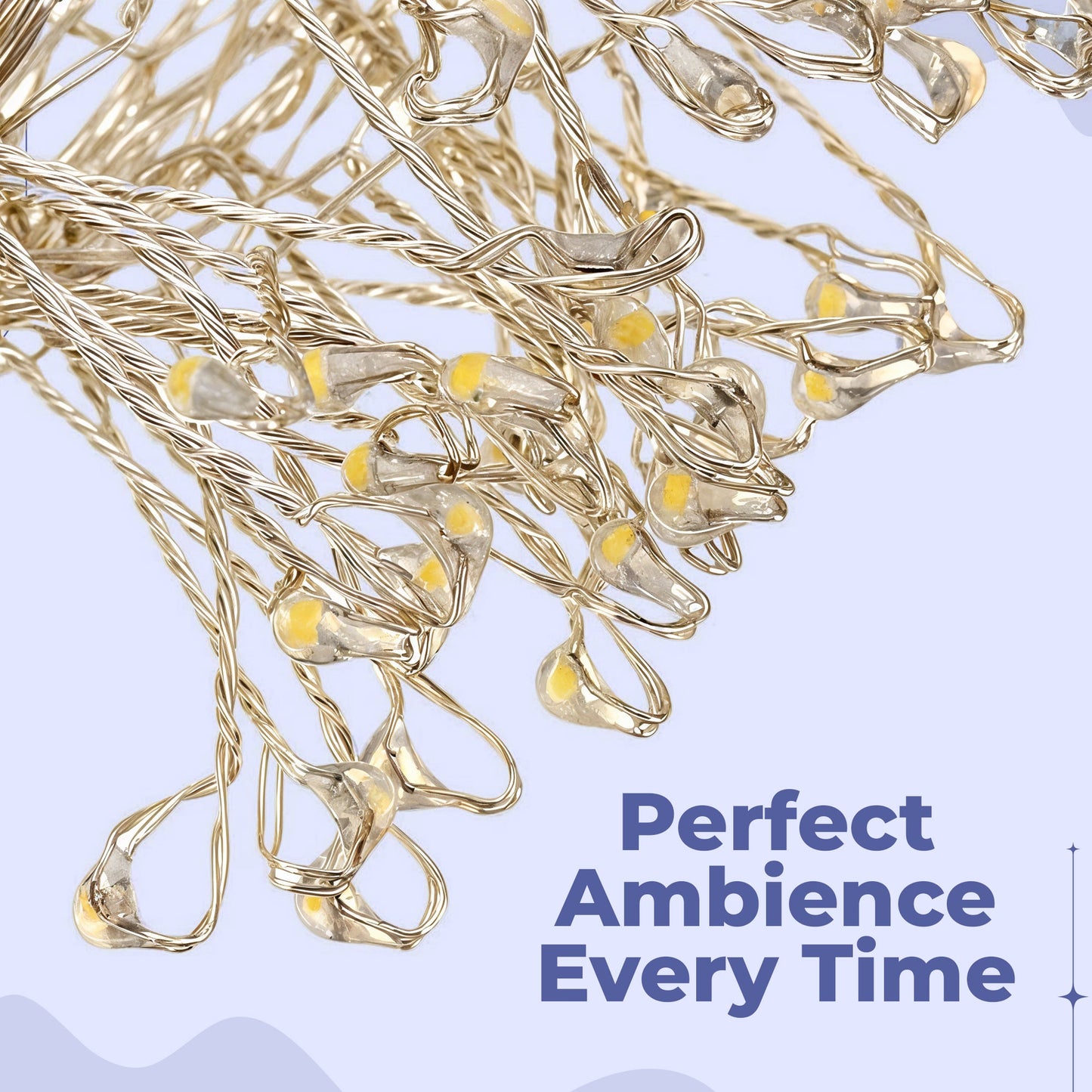 LED Smellbombe Lyskilder – Glitrende Kobbertråd Funksjonell