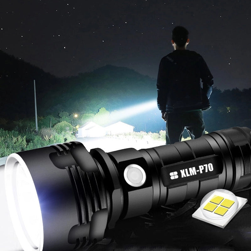 30000-5000 Lumen Høyytelses LED Vanntett Lommelykt