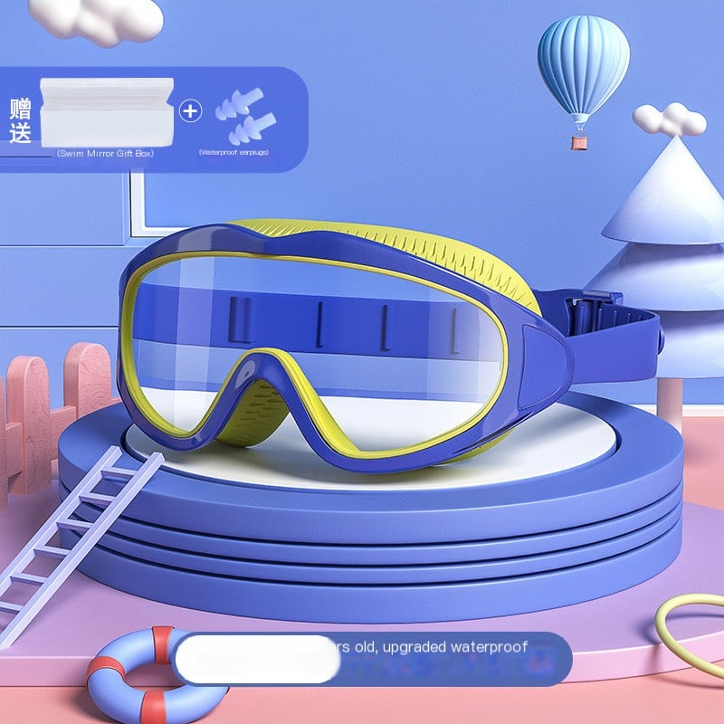 Norvo | HD barn stor ramme vanntette og anti-dugg svømmebriller