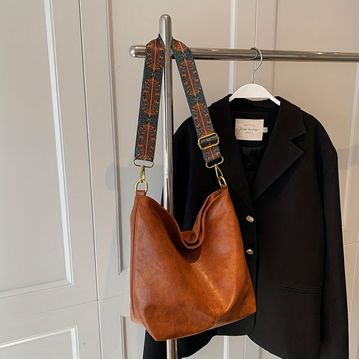 Norvo | CityPure PU Messengerbag – Hvit Urban Skulderveske med Glidelås