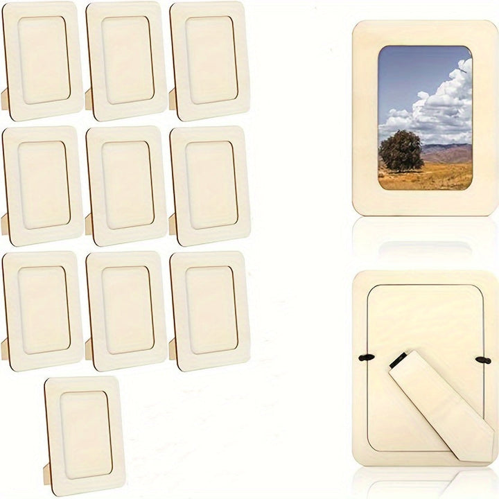 CreativeFrame – Sett med 10 DIY fotorammer Wood Norvo