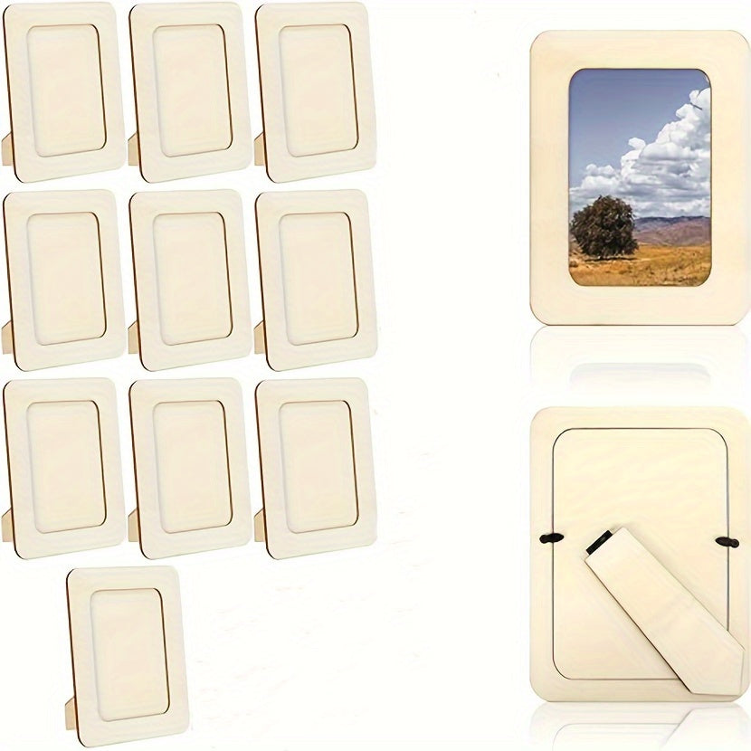 CreativeFrame – Sett med 10 DIY fotorammer Wood Norvo
