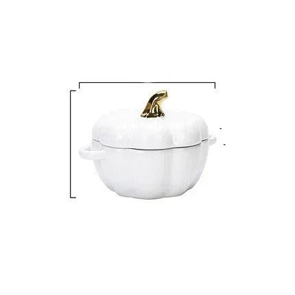 Norvo | Stilig keramisk gresskar bolle for servering av retter