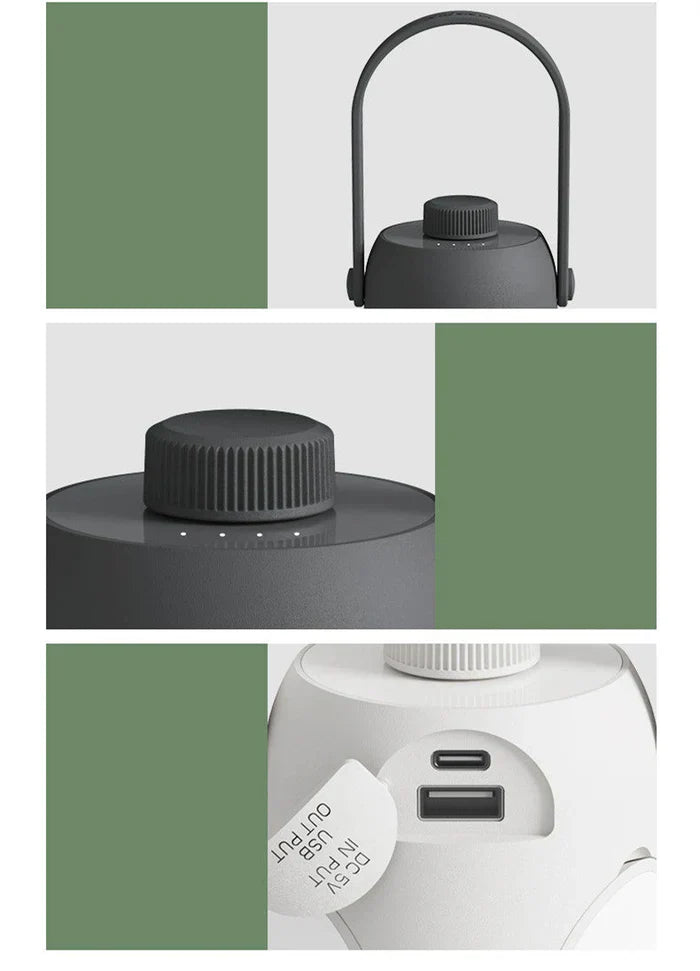 Norvo | Allsidig bærbar campinglampe med fleksible armer – For telt og utendørs