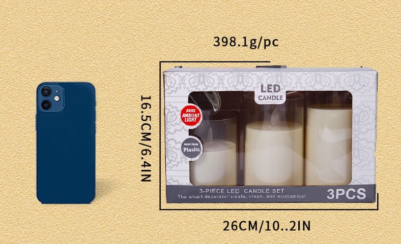 Norvo | Ekte Uten Flamme Stearinlys LED Elektronisk Lys