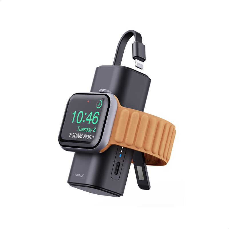 Norvo | 2-i-1 Mini Bærbar Magnetisk Trådløs Hurtiglading Power Bank (5000mAh)