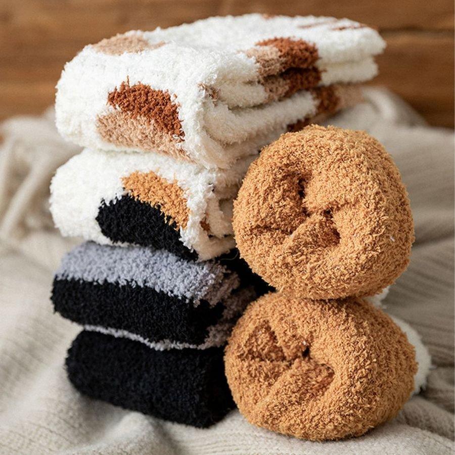 Norvo | Fluffy Fuzzy Katteklør Sokker