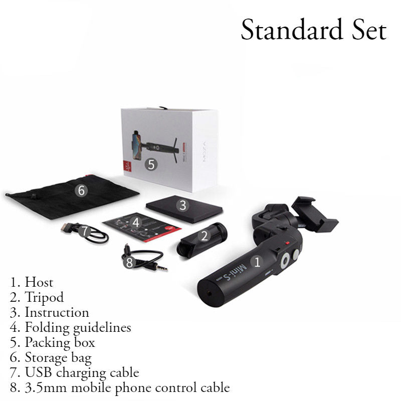 Norvo | Mini Antiskake Selfiestang med Foldbar Oppbevaring, Tre-akset Stabiliseringssystem, Objektsporing, Tidsforløpsfotografering, Egnet for Profesjonell eller Daglig Fotografering