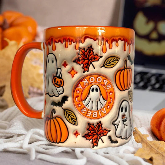 Norvo | Pumpkins kaffekopp med spøkelse