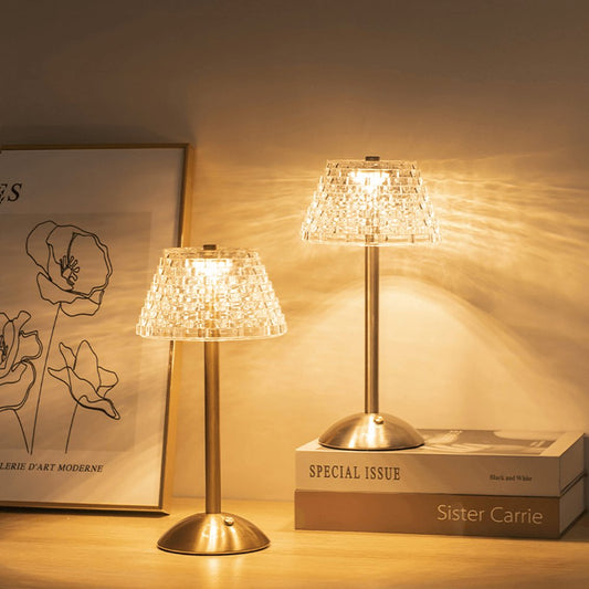 Norvo | AuraGlow Bordlampe - Oppladbar LED-lampe med dimmefunksjon