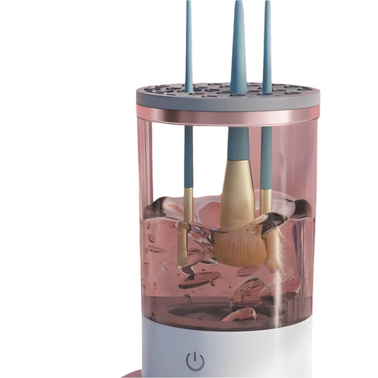 Norvo | BrushBath Automatisk Sminkebørste Renser – Dyp Rengjøring & Rask Tørking for Alle Børster