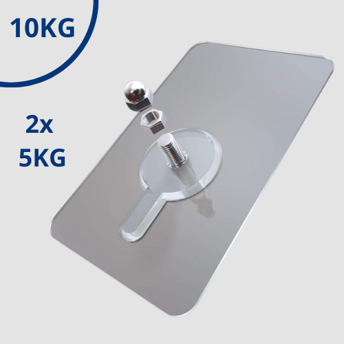 Selvheftende negl | Lastkapasitet på 10 kg | Egnet for alle vegger | Norvo