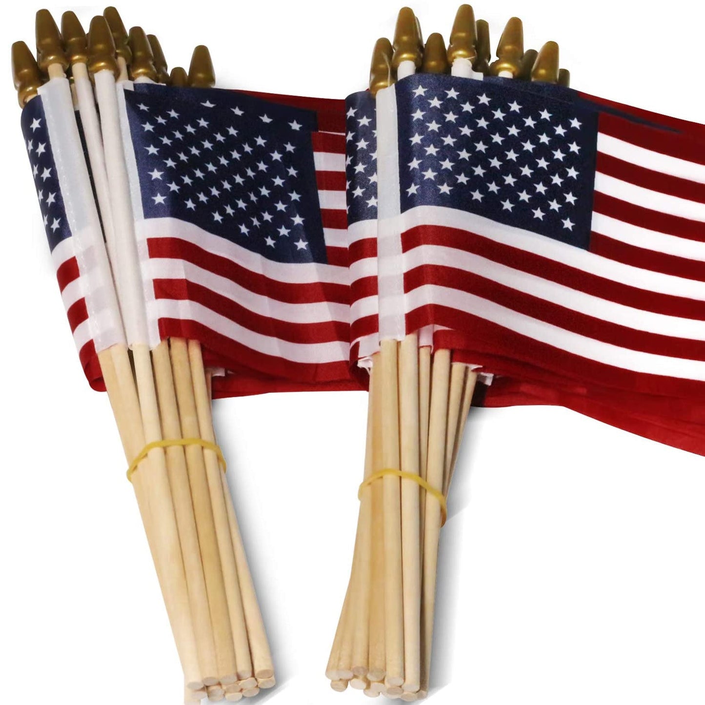 Norvo | 100-Pack: USA 4x6 i tre pinneflagg