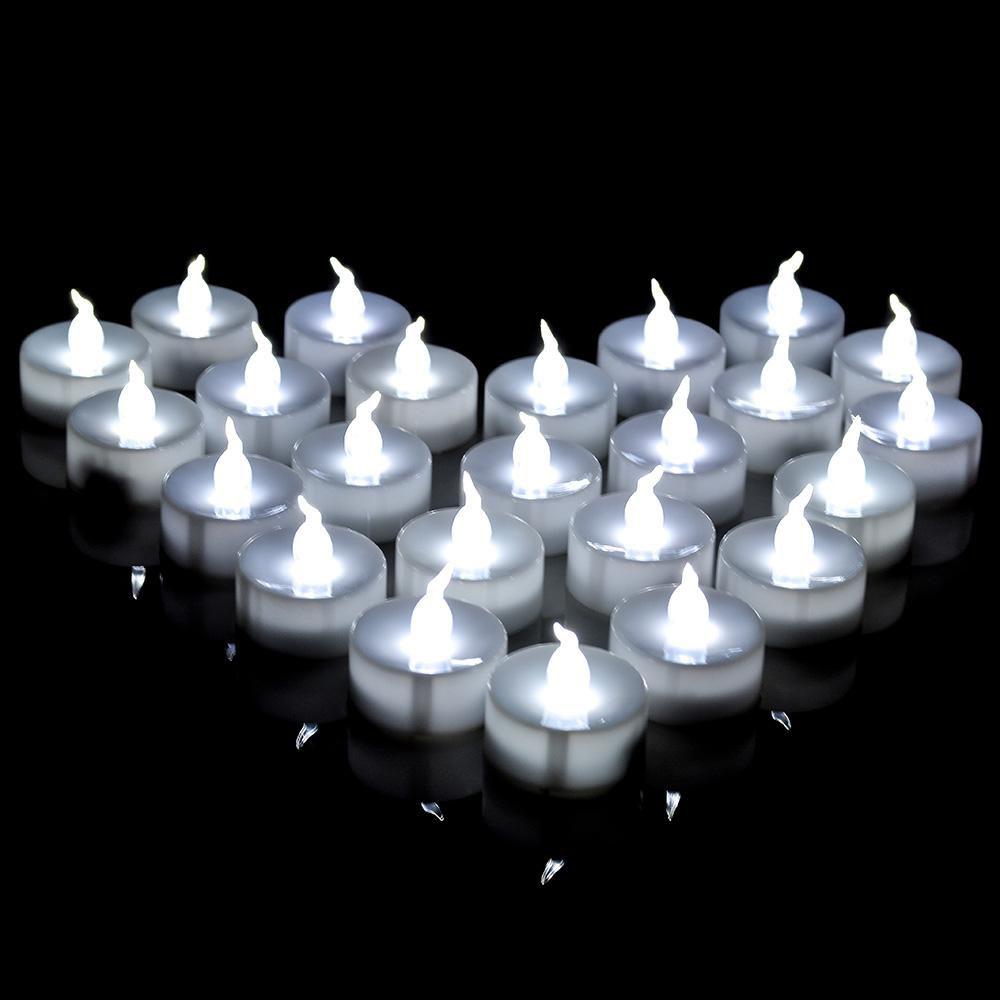 Norvo | 100-biter: Hvit LED lys Tealight