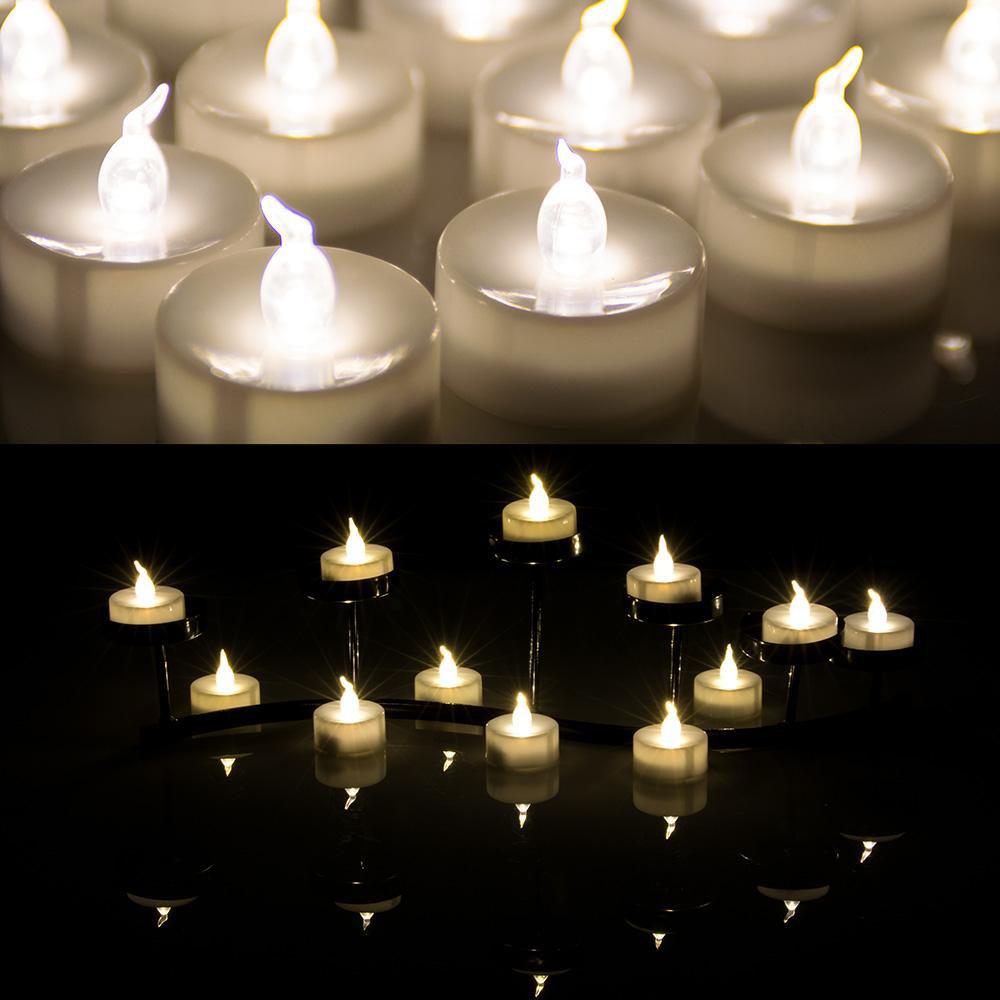 Norvo | 100-biter: Hvit LED lys Tealight