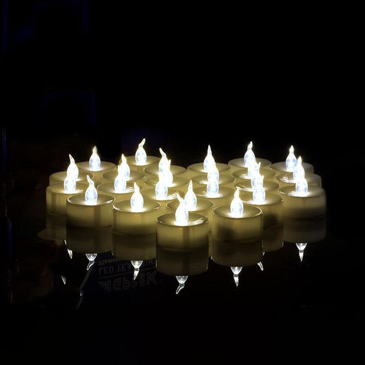Norvo | 100-biter: Hvit LED lys Tealight