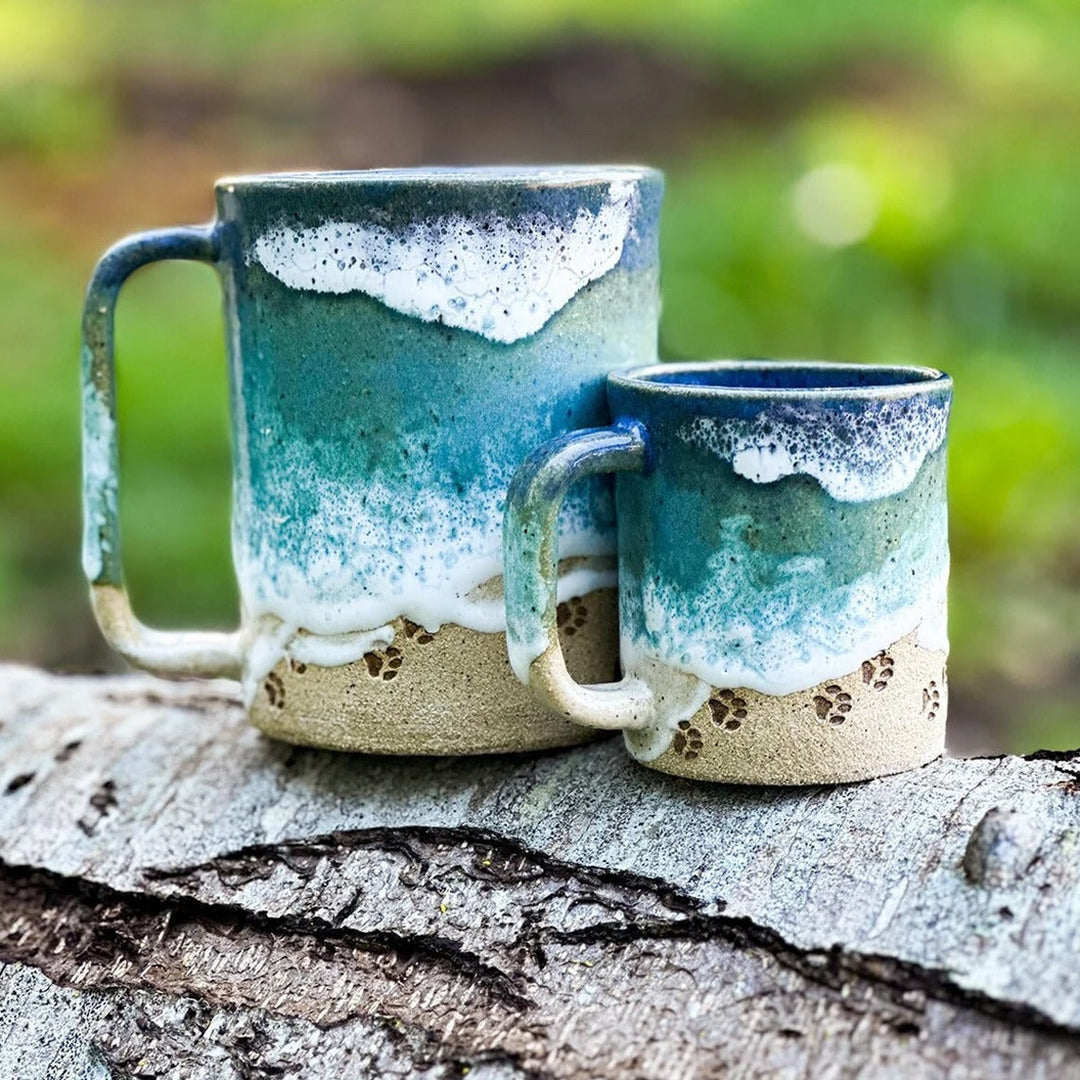 Paw 3D Utskrevet Keramisk Kystlinje Kaffe Mugge | Norvo