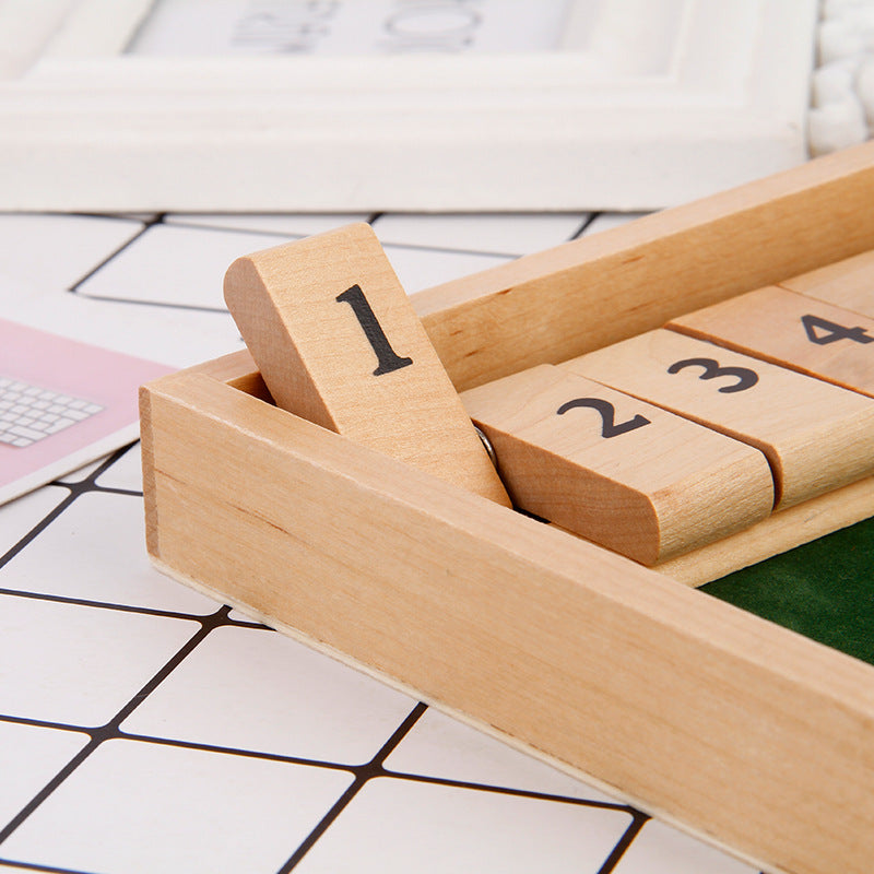 Norvo | Shut The Box Spill - Morsomt Bordmatspill for Voksne & Barn