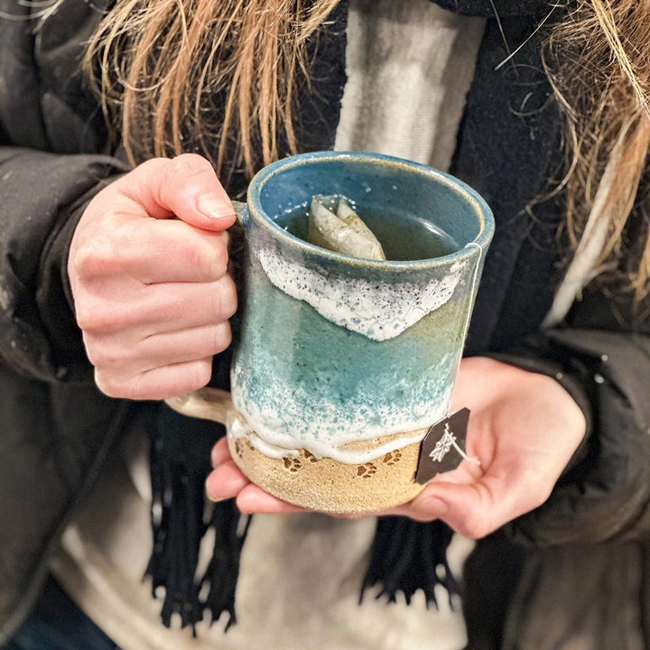 Paw 3D Utskrevet Keramisk Kystlinje Kaffe Mugge | Norvo