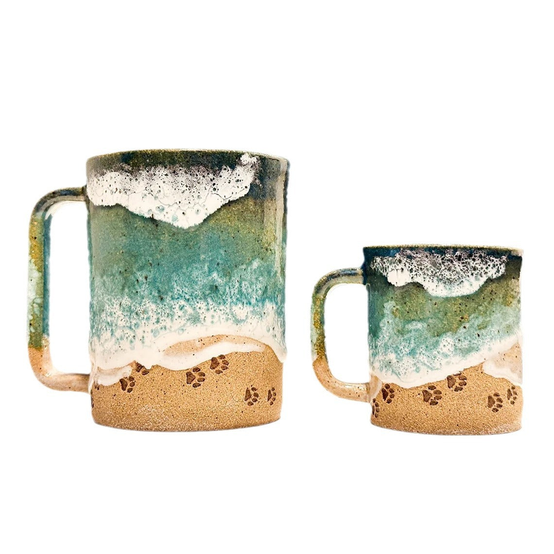 Norvo | Paw Print Ocean Shoreline Mug