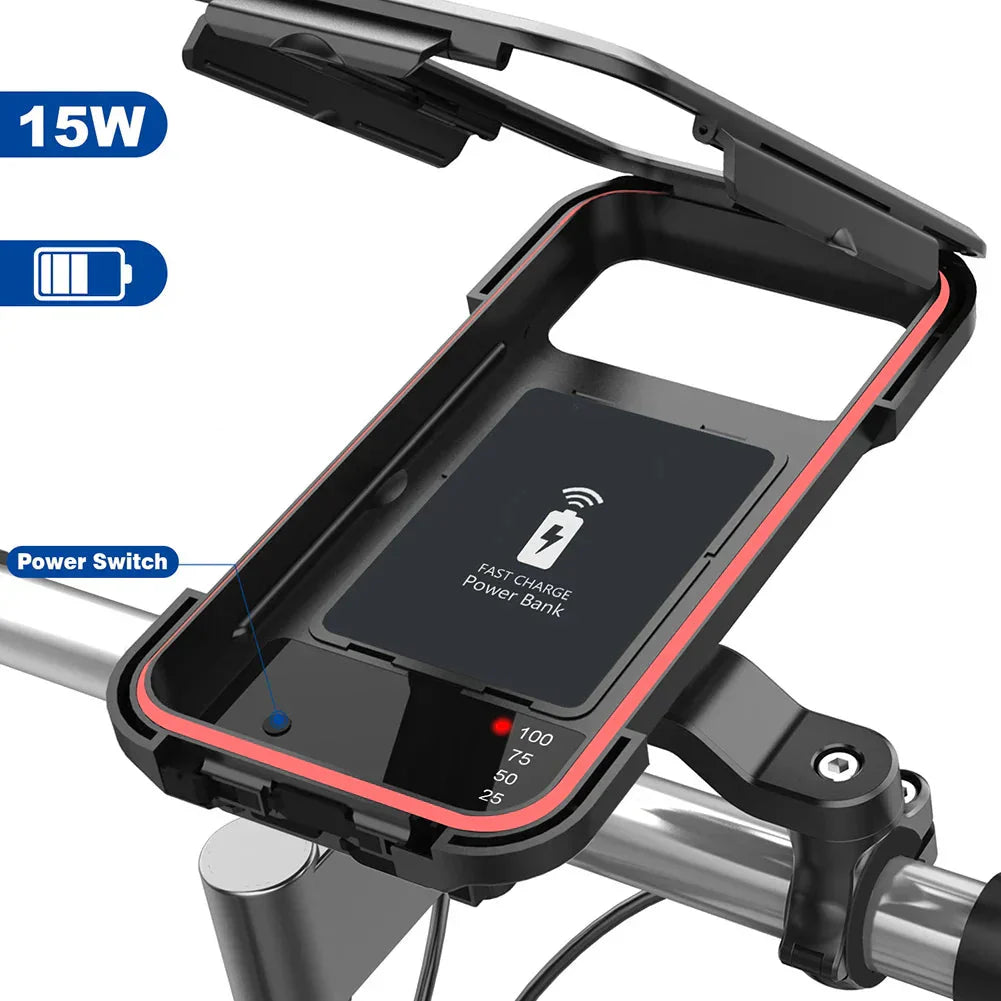 Norvo | 15W Powerbank-Vannavstøtende Fest for Sykkelstyre