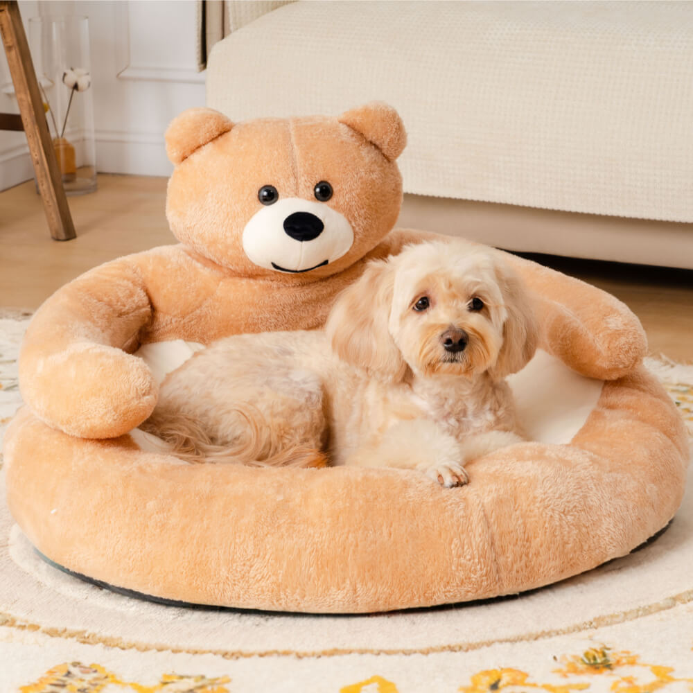 Norvo | Pet Bed Plush Bear Kose-Stil Rede