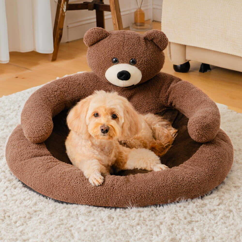 Norvo | Pet Bed Plush Bear Kose-Stil Rede