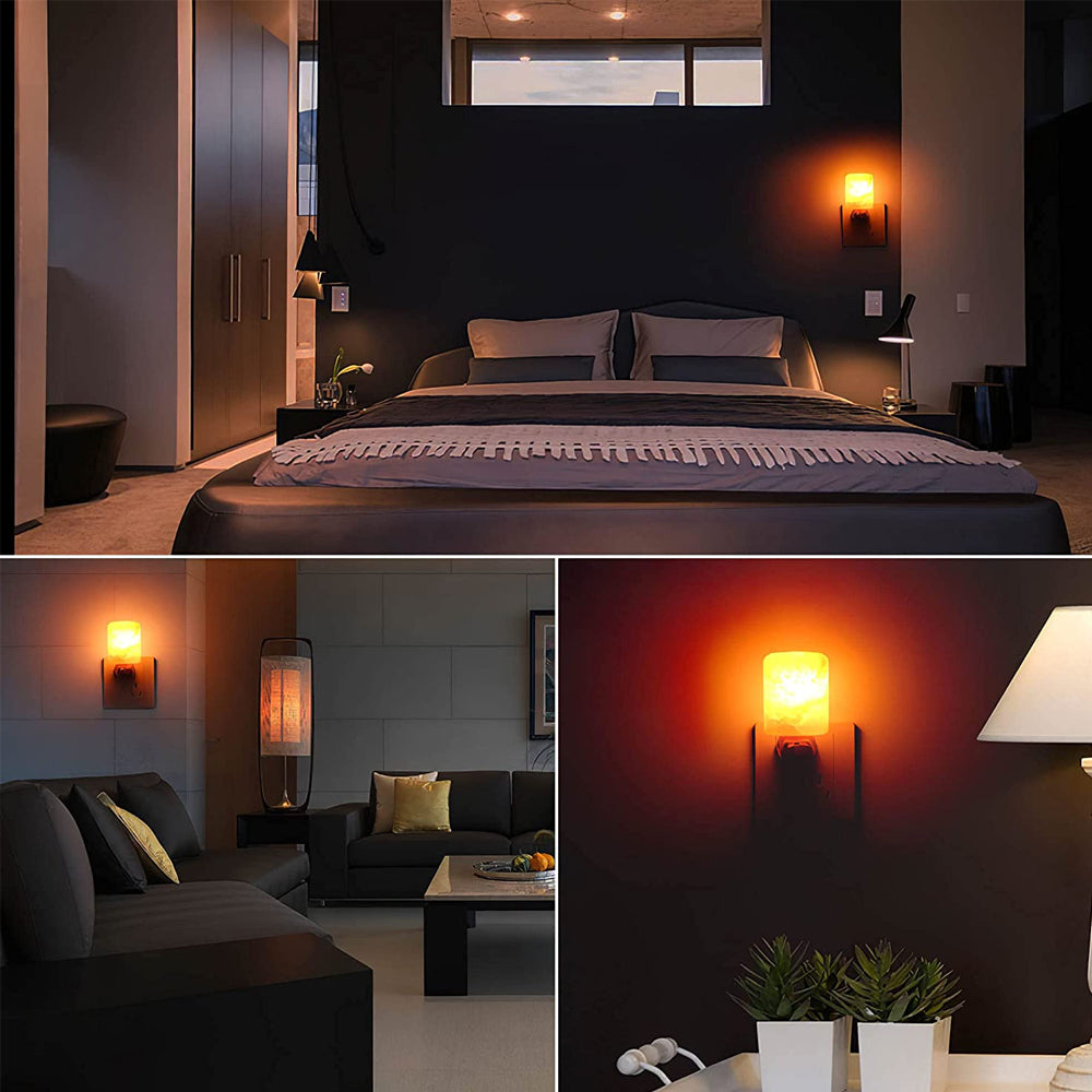 Norvo | Naturlig krystall Himalayasaltlampe | Pluggbordlampe