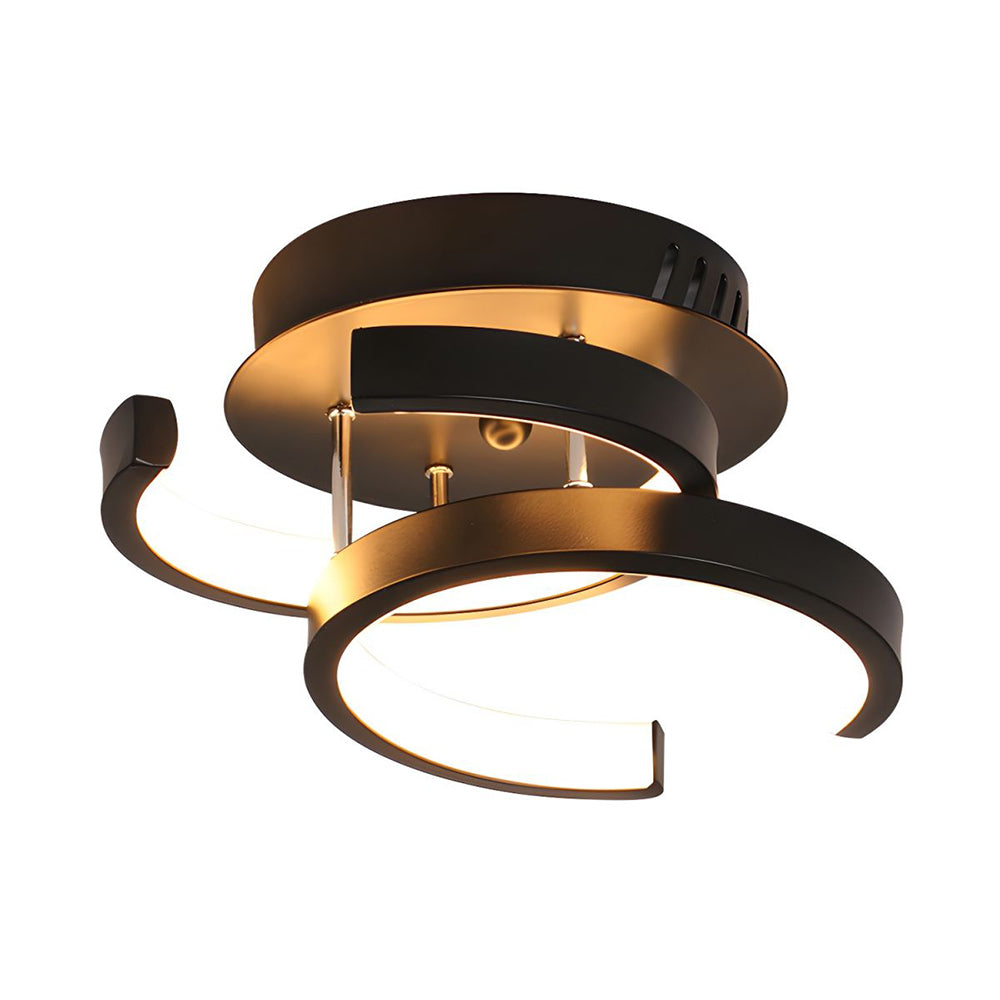 Norvo | Taklampe med LED svart metallramme