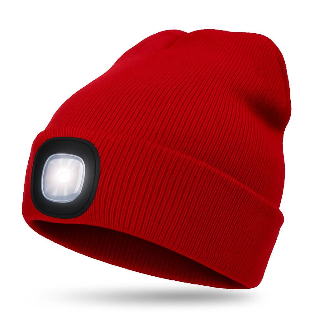 Norvo | Beanie lue med oppladbart LED-hodelys