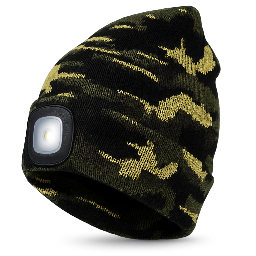 Norvo | Beanie lue med oppladbart LED-hodelys