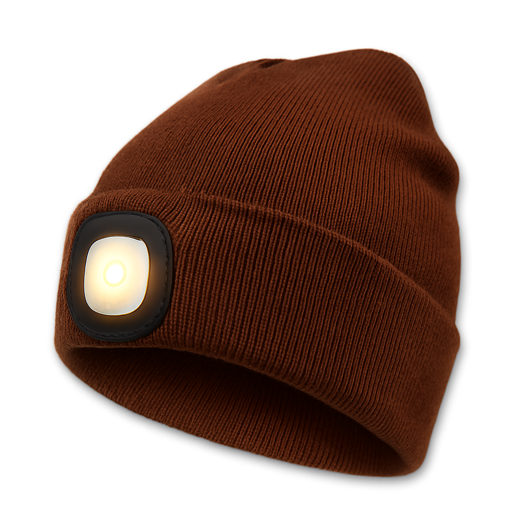 Norvo | Beanie lue med oppladbart LED-hodelys