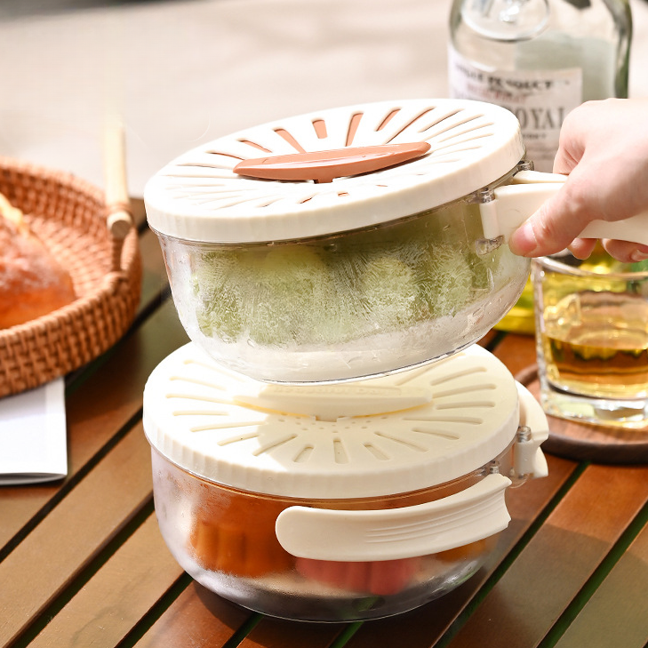 Norvo | Sammenleggbar Hurtig-Dreneringskurv med Roterende Lokk