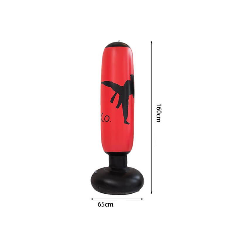 Norvo | PowerStrike Punch Bag | Styrk kraft og utholdenhet - Oppblåsbar frittstående boksestasjon for intensiv trening